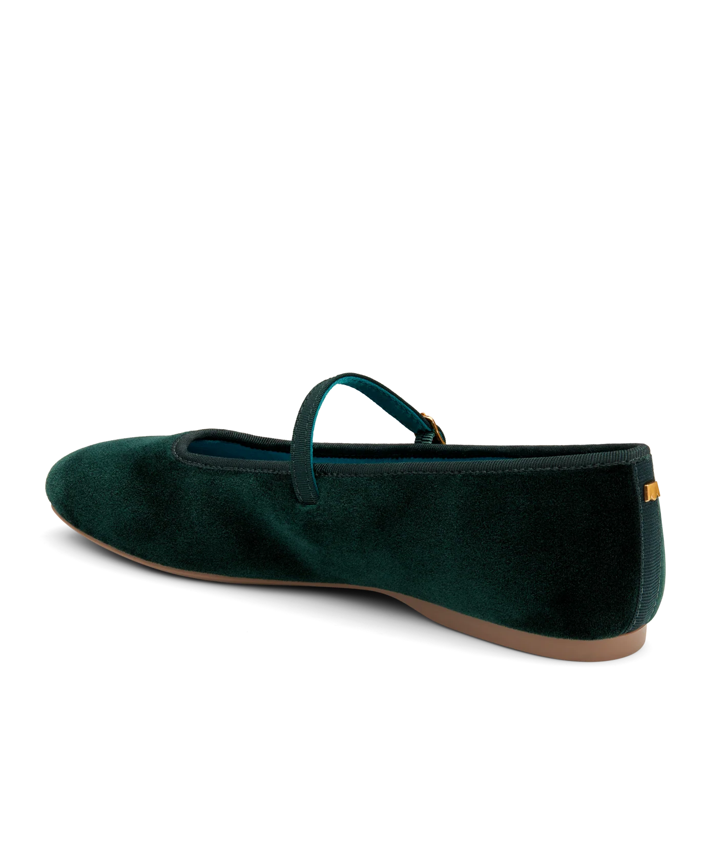 The Hummingbird Mary Jane - Dark Green Velvet - Image 3
