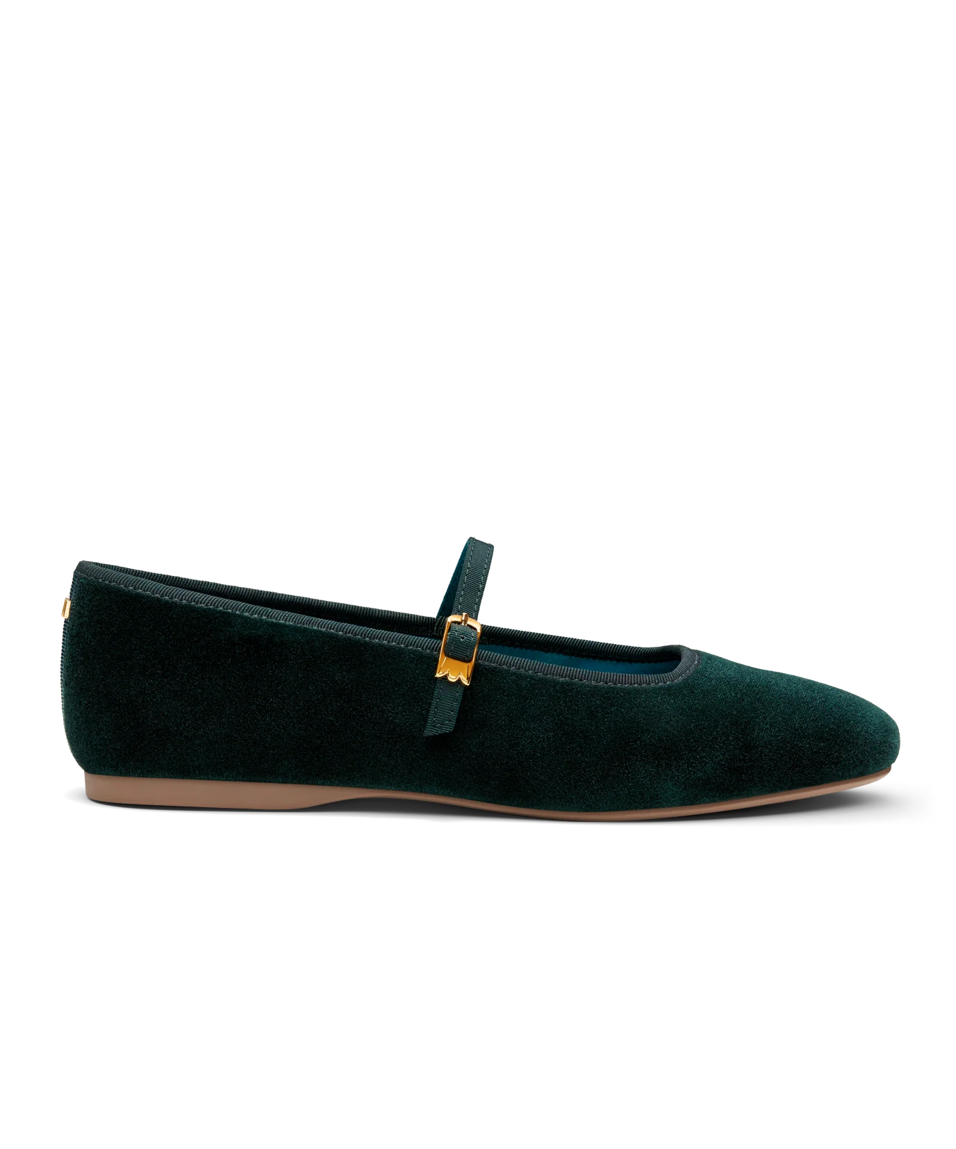 The Hummingbird Mary Jane - Dark Green Velvet - Image 4