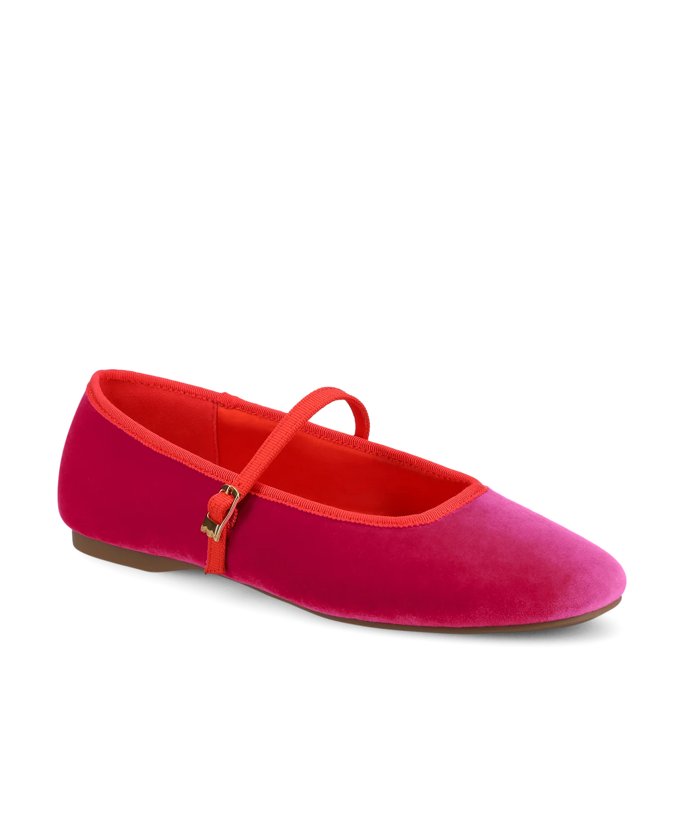 The Hummingbird Mary Jane - Hot Pink Velvet