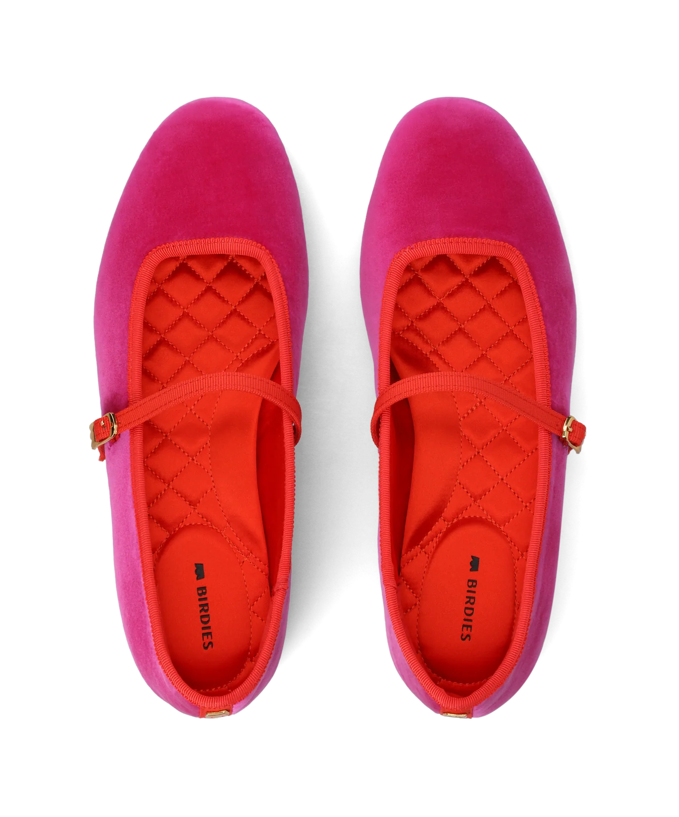 The Hummingbird Mary Jane - Hot Pink Velvet - Image 4