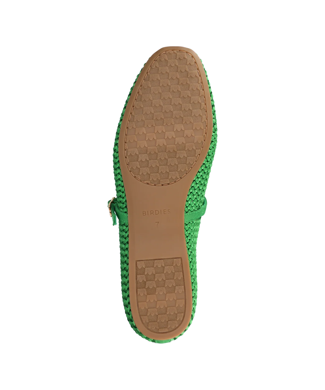 The Hummingbird Mary Jane - Kelly Green Woven Satin - Image 6