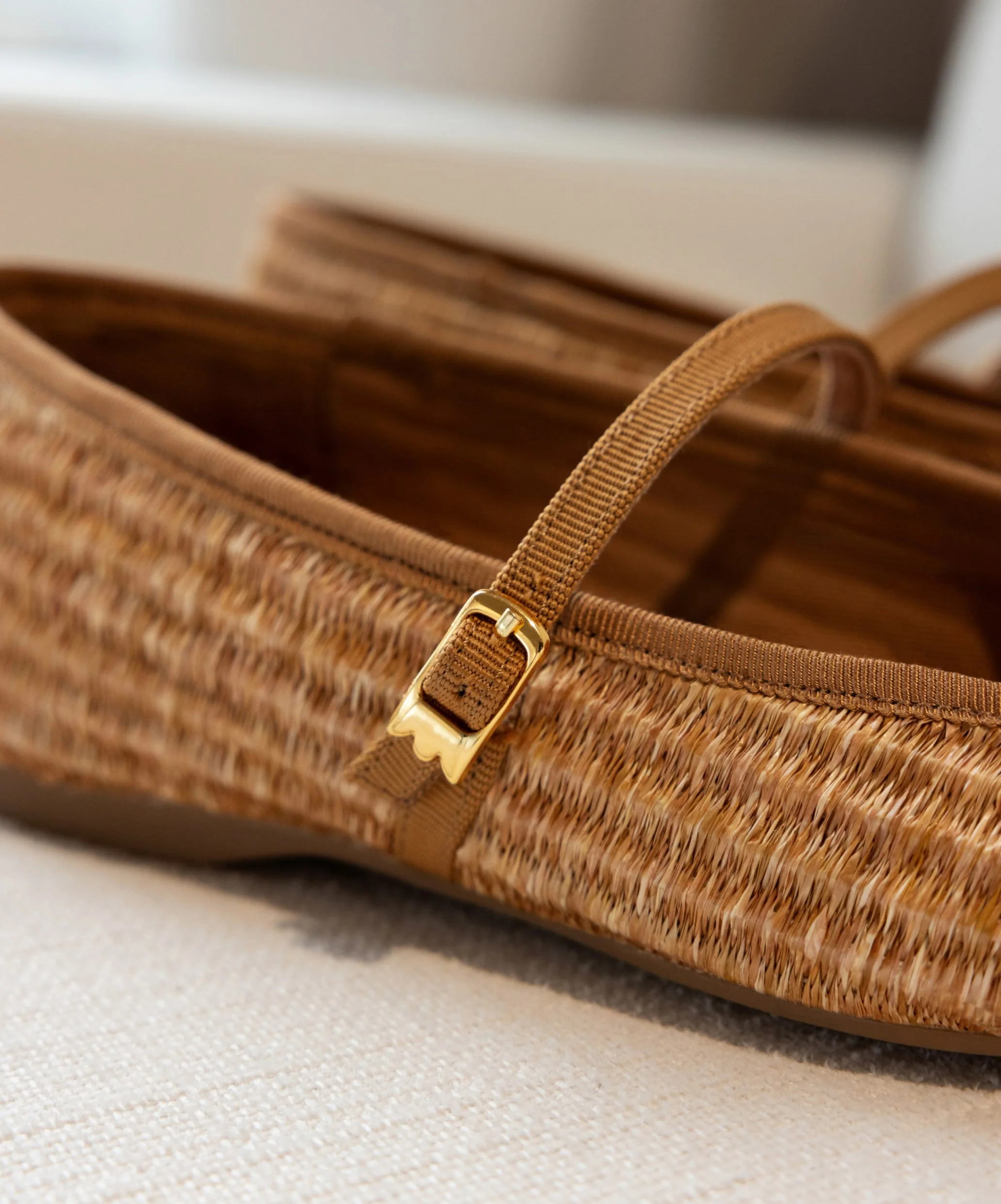 The Hummingbird Mary Jane - Tan Raffia - Image 3