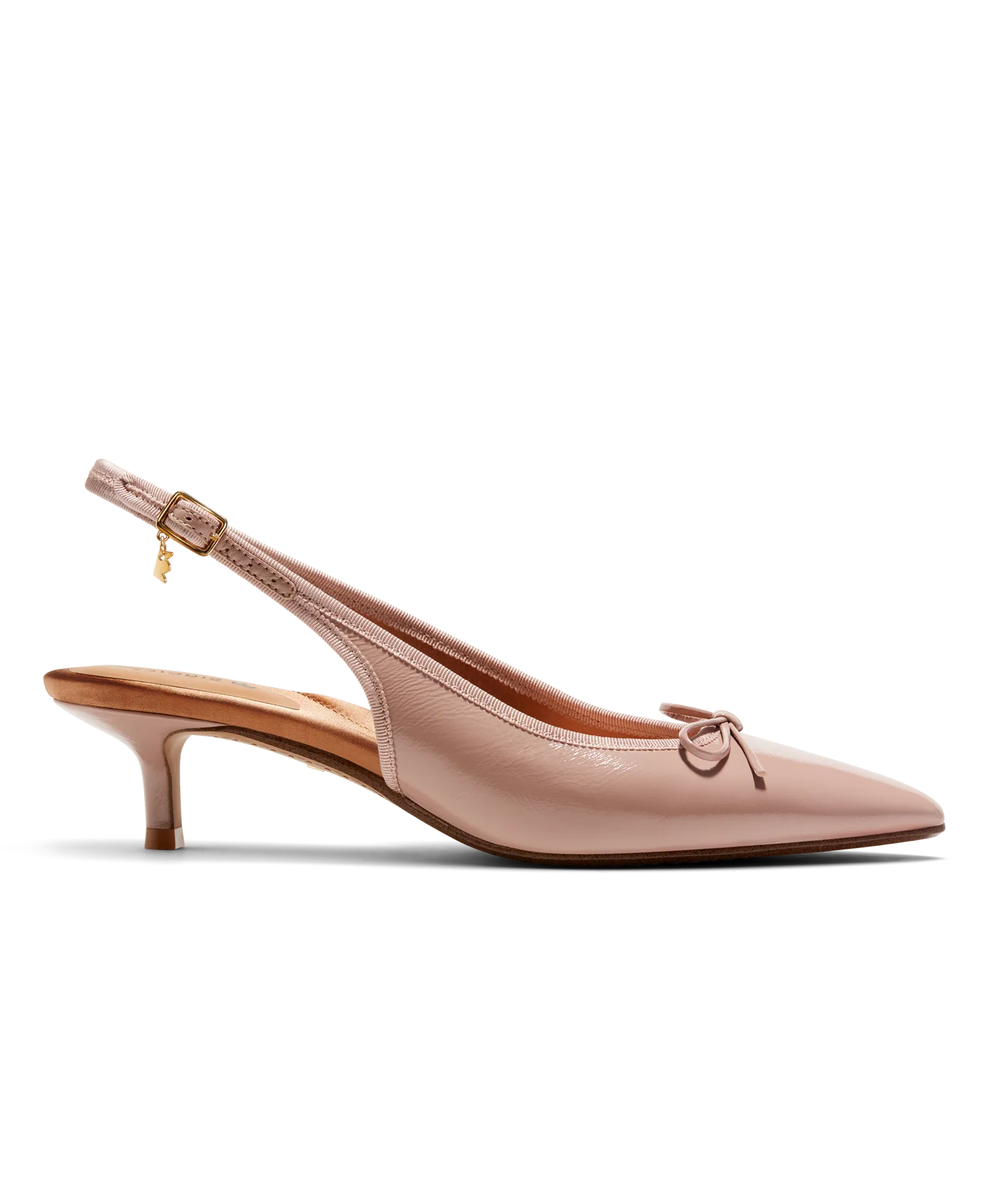The Goldfinch Kitten Heel - Blush Patent Leather - Image 5