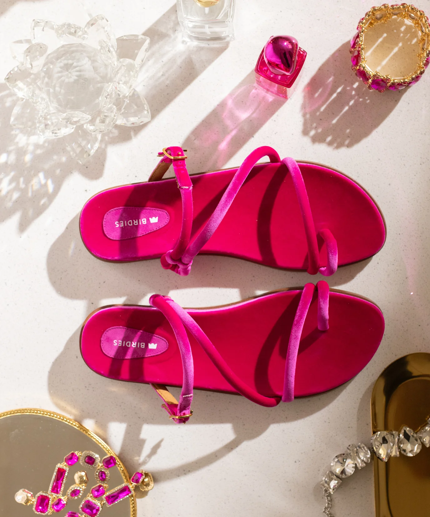 The Sunbird String - Hot Pink Velvet - Image 3